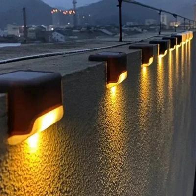 12PC Solar LED Lights Outdoor Garden Light Stairs Deck Lamp Solar Lights Waterproof Solar Step Light for Patio Yard Garden Decor