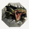1pc Dinosaur Wall Umbrella with 8 Iron Ribs and a Plastic Handle, Automatic Opening and Closing, and Daily Use.1083