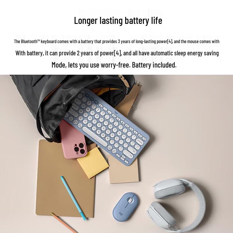 Logitech PEBBLE 2 COMBO Wireless Bluetooth Keyboard & Mouse Set