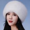 Luxury Faux Fox Fur Fisherman Hat: Thick, Warm Ear Protection, High-End Winter Snow Style