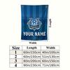 Custom Name Ruch Chorzw Wall Tapestry Aesthetic Wall Hanging Printed Fabric Blanket Decorative Tapestries for Bedroom Living Room Home Decor