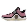 Li Ning WOW 6 Comfortable Non slip Lightweight Low top Basketball Shoes Men's Rose Pink ABAM089-82