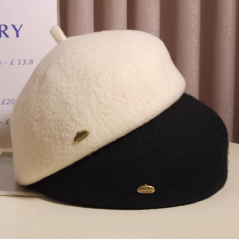 Female Big Head Circumference Showing Small Fashionable Korean Version High Quality Fashionable Versatile Painter Hat