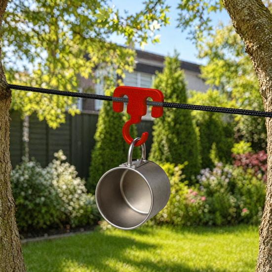 Tent Rope Hook Multifunction Outdoor Camping Hook Secure Fit Durable Hiking Accessories