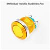 19mm/22mm Full Oxidation Metal Button Switch - Screw/Solder Terminals, Multi-Color, Self-Reset Momentary Power