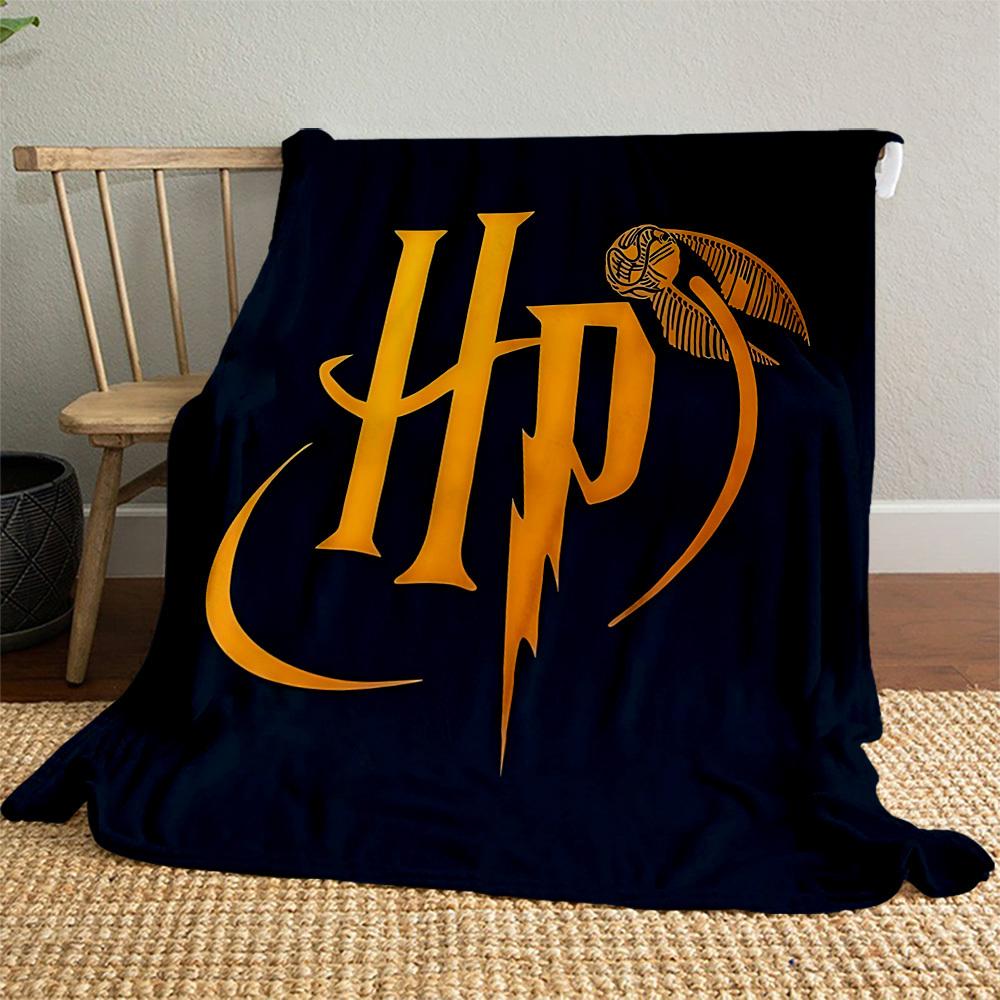 1pc Harry Potter Golden Snitch Outdoor Flannel Throw Blanket All Season Soft Warmth,Home Decor 1031169