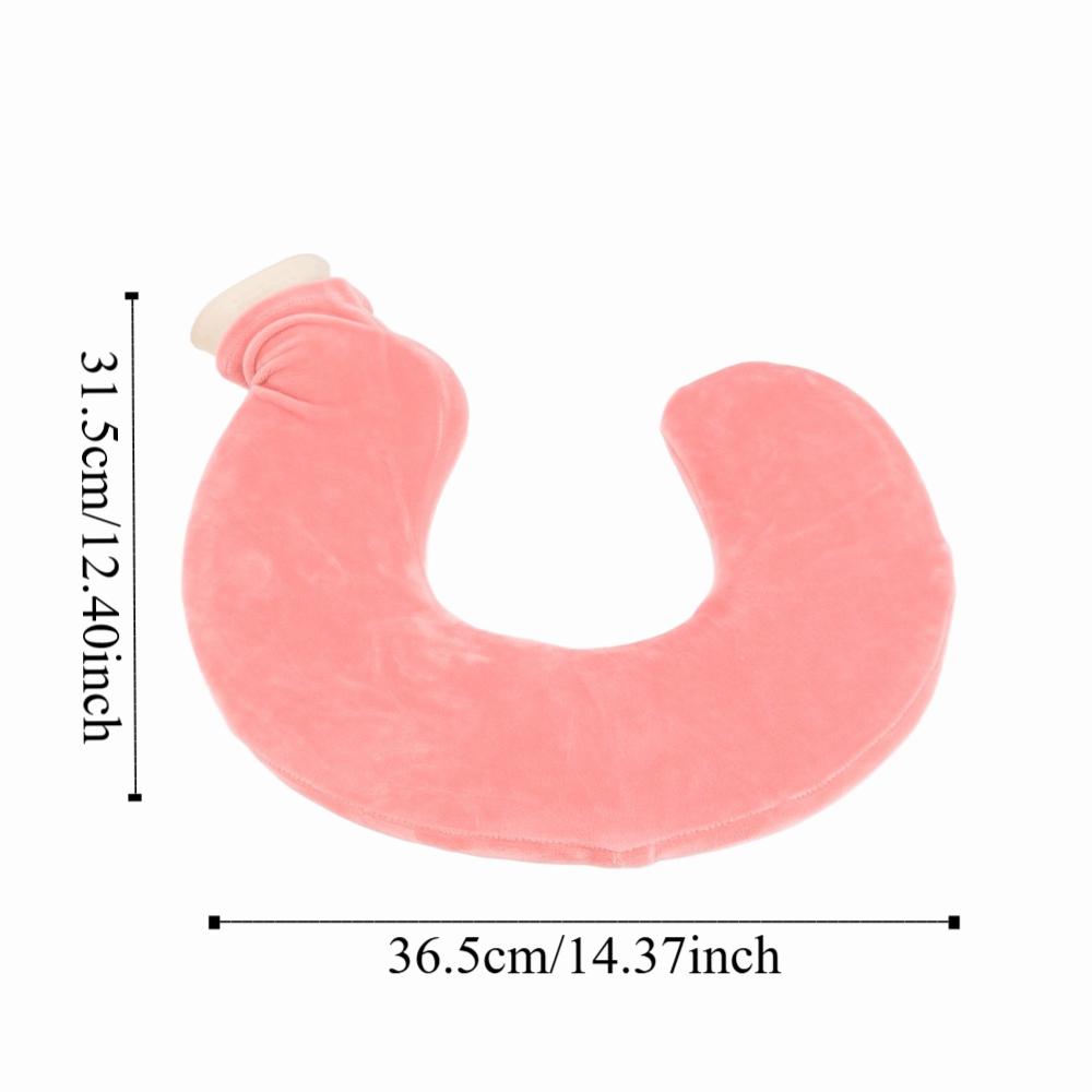 Removable Cover Hot Water Bag U Shape U Shape Warmer Convenient Cervical Care Bag  Body Relax