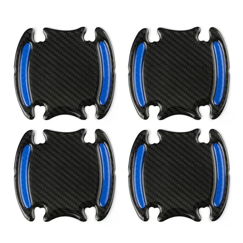 4/8PCS Car Door Handle Reflective Sticker Protection Sticker Door Handle Paint Surface Anti-scratch Reflective Sticker Interior Mirrors 6