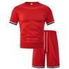 Summer Men's Fashion Loose Suit Short Sleeve Sports Casual Round Neck Two-piece Set Conjuntos Hombre