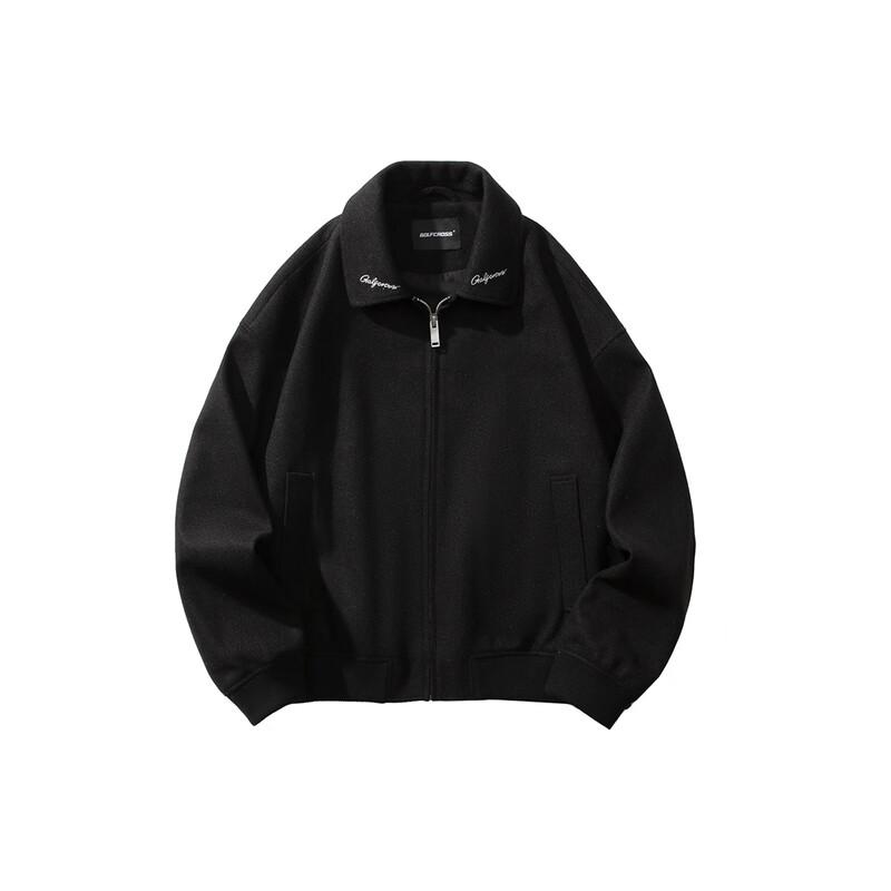 GOLFCROSS Couple's Embroidered Lapel Cardigan Jacket
