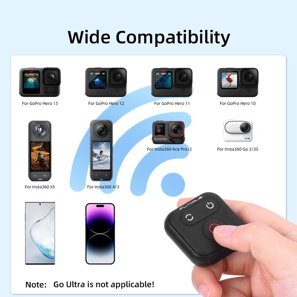 Multifunctional Bluetooth Remote Control for Insta360 X5/X4/X3/AcePro 2/Go 3/3S