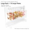 Transparent Acrylic Nail Storage Stand Hook Nail Art Display Board  Nail Color Card Display