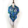 135*135cm Luxury Floral Print Ukrainian Square Scarf