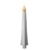 2/4Pcs Halloween Ghost Candle Light with Remote Timer Battery Powered Flickering Flameless Taper Candle