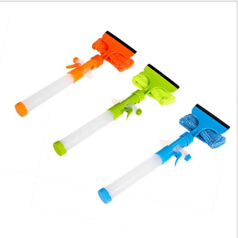 Multifunctional Double-sided Velvet Window Cleaner with Water Spray Cleaning Glass Wiper