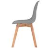 Maison Exclusive - Chaises à manger lot de 6 Gris Plastique