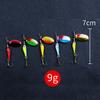 Fishing Spinner Bait 9G Spoon Lure Metal Baits Treble Hook Artificial Fish Wobbler Feeder Carp Spinnerbait