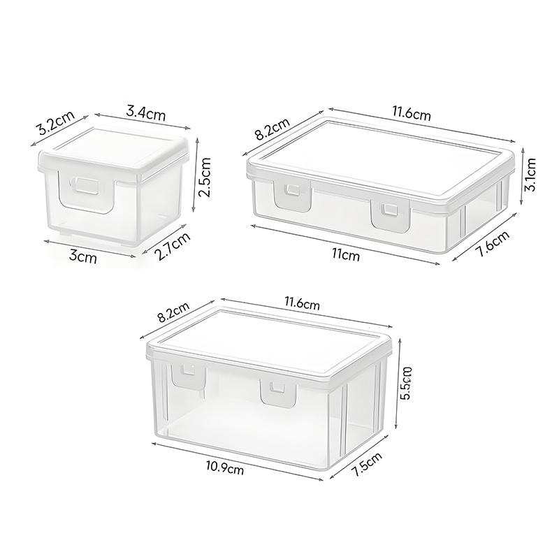 Portable Medicine Storage Box, Plastic Desktop Medicine Storage Box With Lid, Mini Household Medicine Box