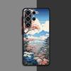 Japanese Landscape Cool Matte Case For Samsung Galaxy S24 S22 S23 S20 S21 FE S10 Plus Capa Note 20 Ultra 10 Lite Phone Fundas