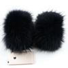 Winter Raccoon Fur Cuffs Women Fashion Fur Arm Warmer Natural Fur Wristband Female Warm Fur Sleeve Decort Plush Fur Bracelet