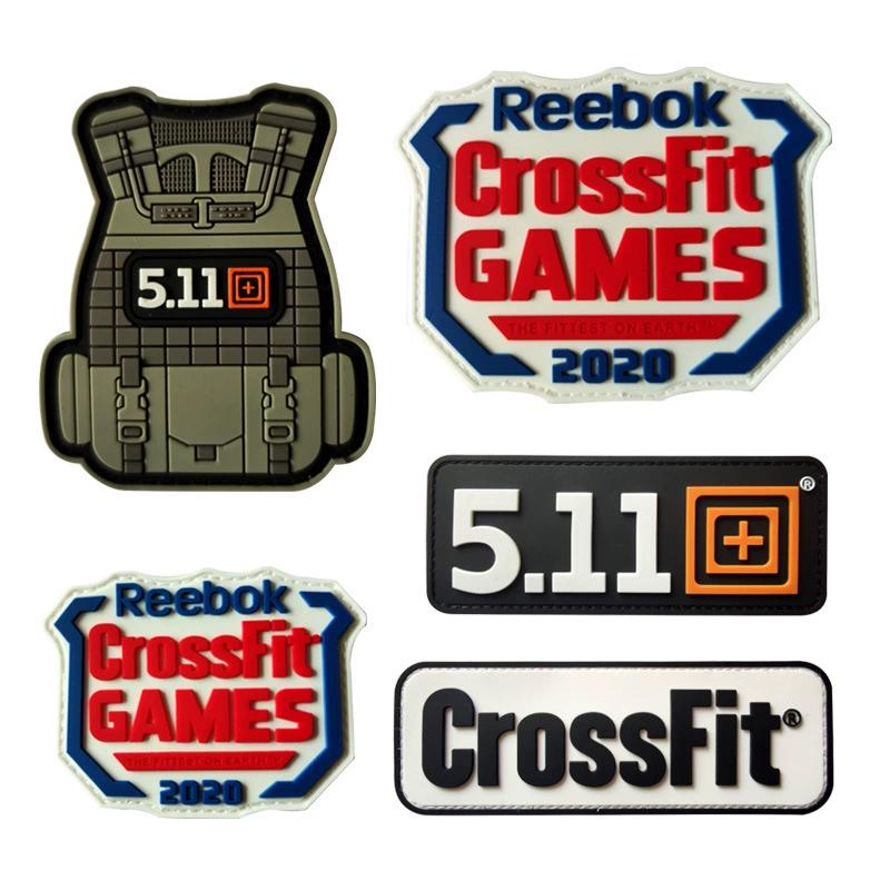 511 Badge Zacht Rubber Klittenband Badge 3D PVC Label Crossfit Logo Pak met Waterdichte Badge Wasbaar