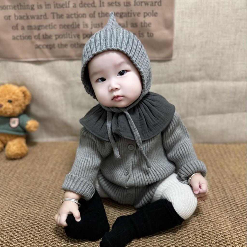 Baby-Elfen-Ohrenschützer-Strickmütze im koreanischen Stil - Niedlich und warm für Herbst & Winter