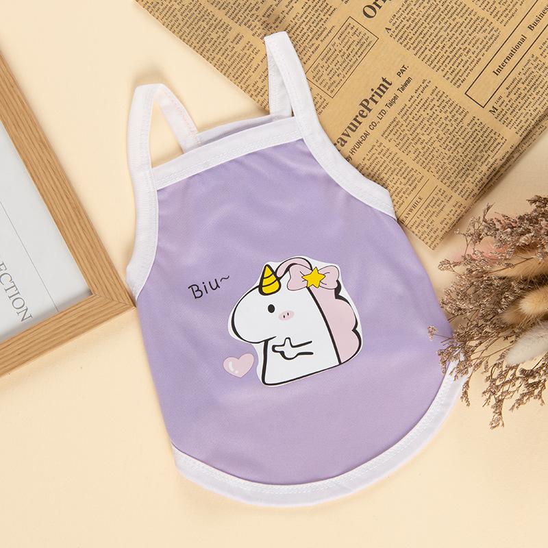 Sweet Print Sphynx Cat Clothes Summer Pet Vest for Cats Gotas Katten Kedi Shirts Puppy mascotas Clothing Outfit ubranie dla kota