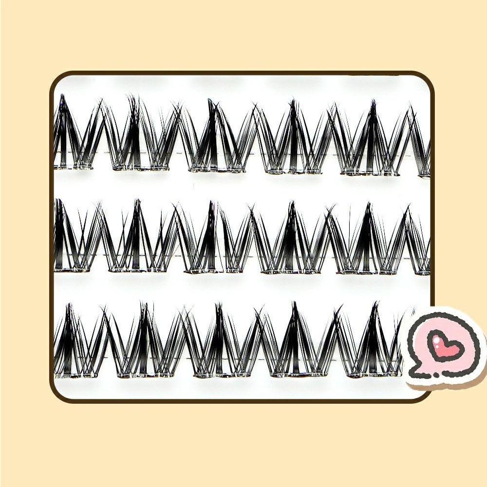 

Fluffy Glue Free False Eyelashes DIY Self-adhesive Lash Clusters Fake Cluster Eyelashes Beauty Style 7