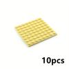 10pcs 8x8 Building Blocks Base Plates - Double-Sided Compatible with 41539, Interlocking Thin Bricks for STEM Learning, DIY Projects, Educational Toys