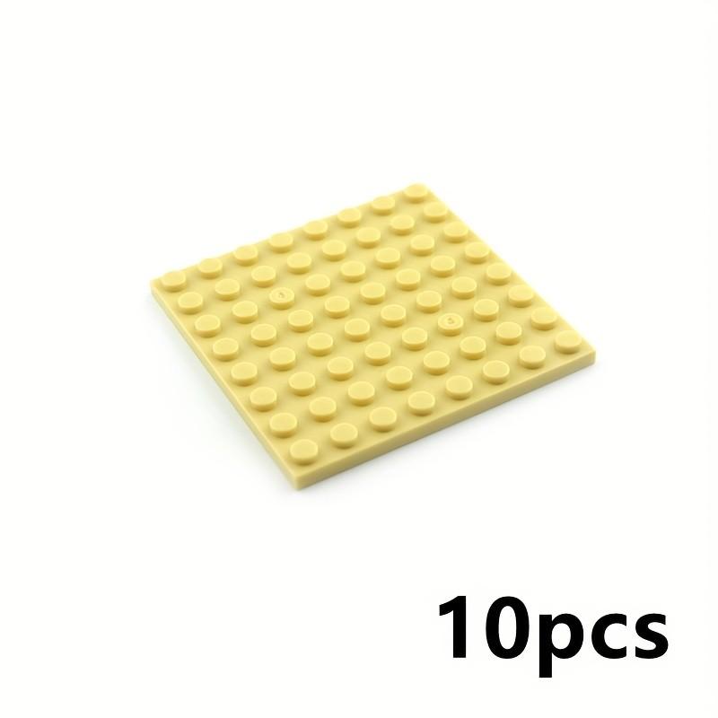 10 ks 8x8 Základové desky stavebních kostek - Oboustranné, kompatibilní s 41539, Proplétací tenké kostky pro STEM učení, DIY projekty, Vzdělávací hračky