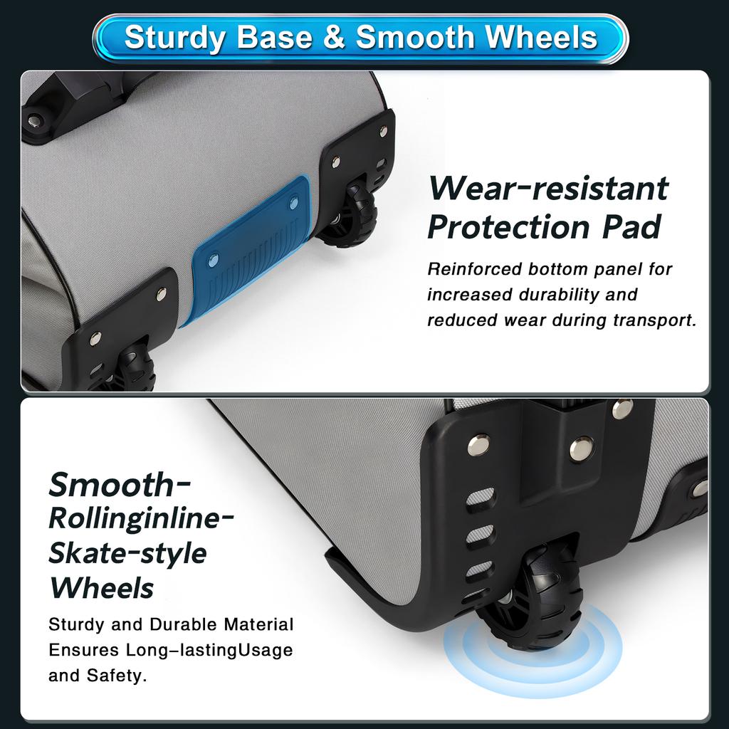 Golf Travel Bag 900D Polyester Oxford Wear-ResistantExcellent Zipper with WheelsGolf Travel Cover