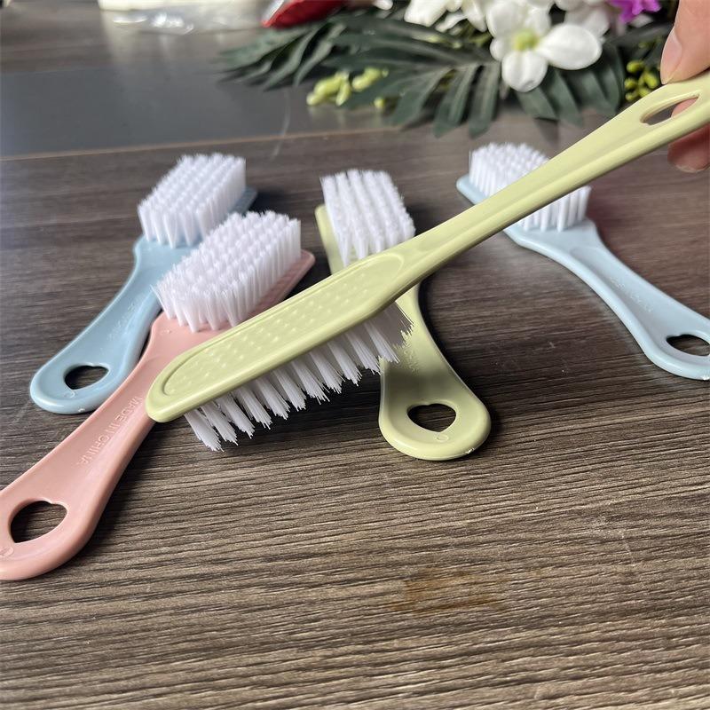 Household Soft-bristled Cleaning Brush Plastic Long-handled Laundry Brush Shoe Cleaning Brush