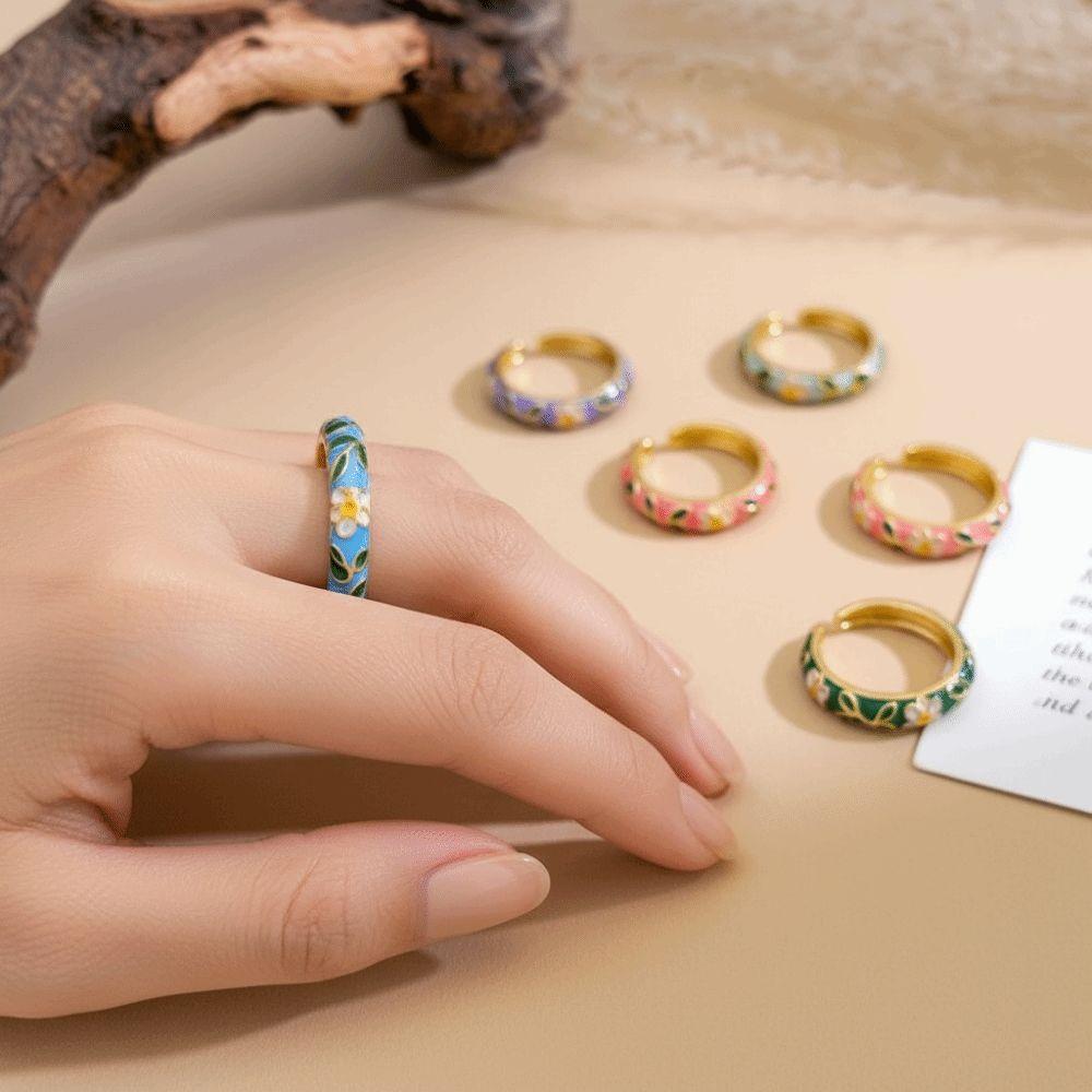 Classic Vintage Geometric Rings Bohemian-Style Gold Plated Ring  Wedding