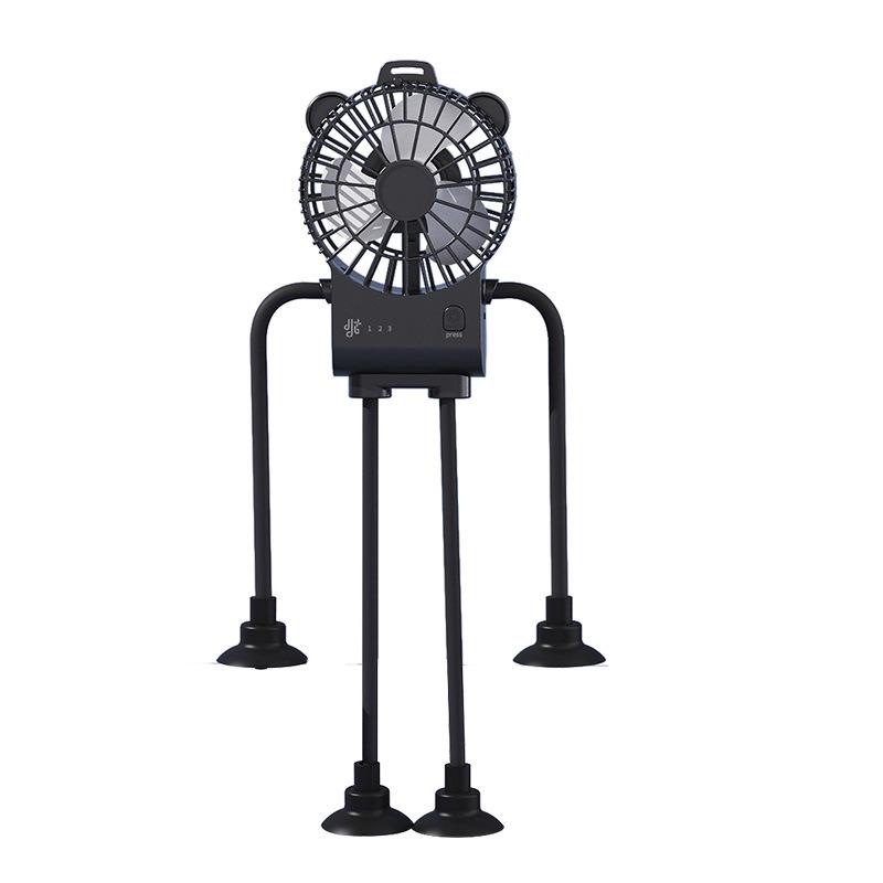 

Tech-Inspired Mini Foldable Robot Light Fan with Suction Cup & Digital Display - Cute Quirky Gift Rechargeable Version