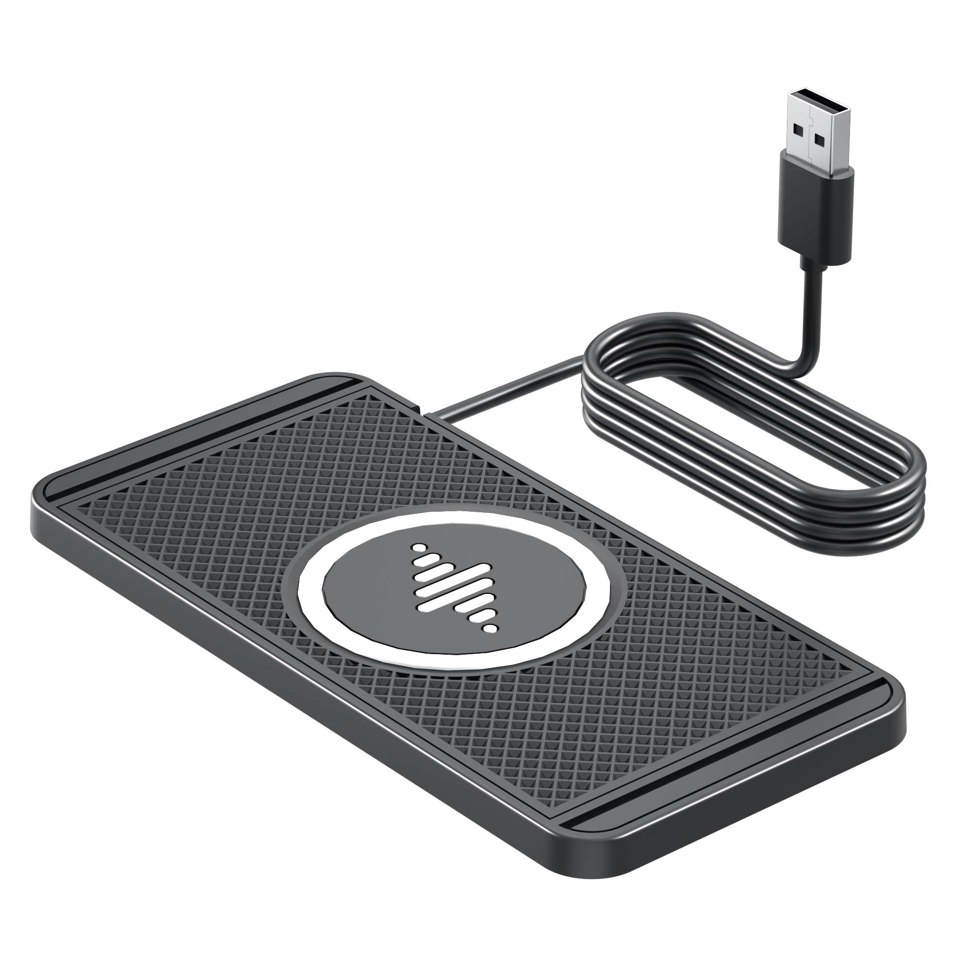 

Автомобильная беспроводная зарядная панель с базой и USB-кабелем для iPhone 16 15 14 13 12 Pro Max Samsung Xiaomi Airpods Pro 2 LG Станция быстрой зарядки