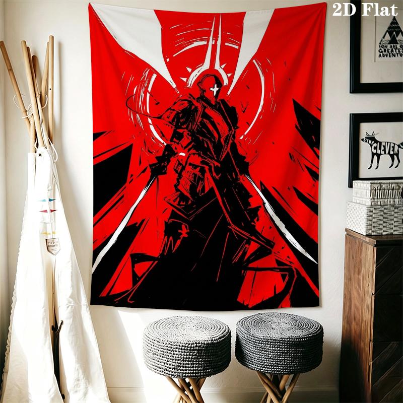 ULTRAKILL Wall Tapestry Aesthetic Wall Hanging Printed Fabric Blanket Decorative Tapestries for Bedroom Living Room Home Decor