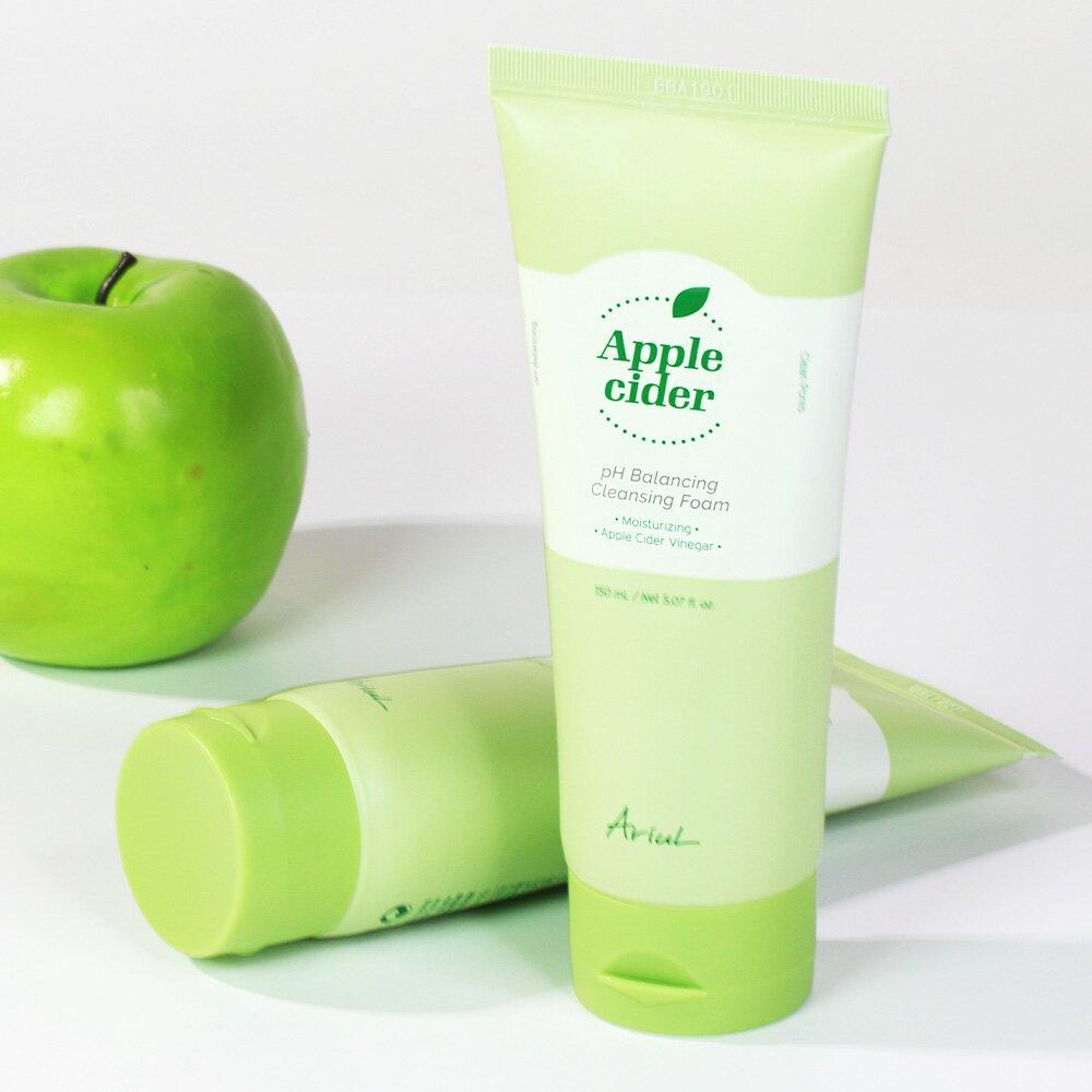 ARIUL Apple Cider pH Balancing Cleansing Foam 150mL Special Set (Free Gift: Cleansing Foam 50mL)
