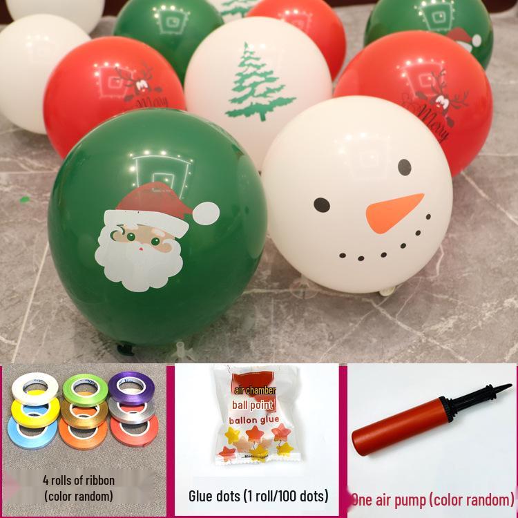 Decorazioni Palloncini di Natale con Paillettes Fiocco di Neve per Eventi