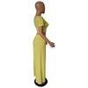 YM-8439 Women's Summer Solid Color Loose Casual Suit - European & American Style Fashion