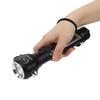 Solar Power Working Lamp Outdoor Defensive Strong Light Multifunction Emergency Flashlight with Safety Hammer