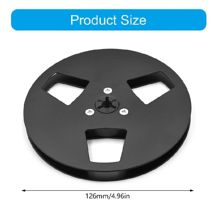 5 Zoll 3-Loch Aluminium-Spule Ersatz mit 1/4 Zoll Schrauben für 1/4 Zoll Band Studio-Qualität Klangwiedergabe