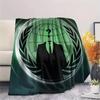 Anonymous  Print Flannel Blanket, High quality Comfortable for All Seasons, Home Decor, Warmth and Comfort