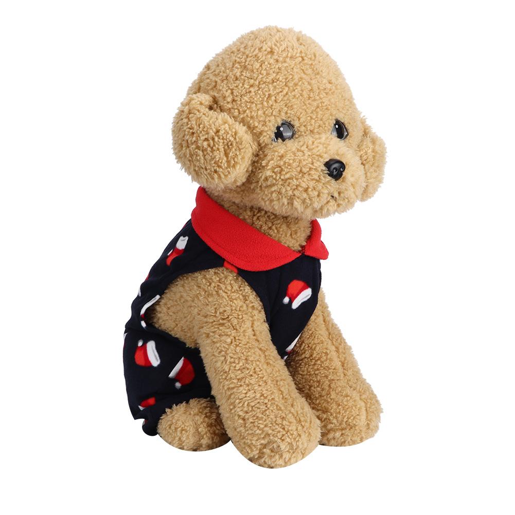 Winter Soft Warm Xmas Cute Dog Clothes Dress for Small Pet Dogs Puppy Jacket Clothing OutfitXL