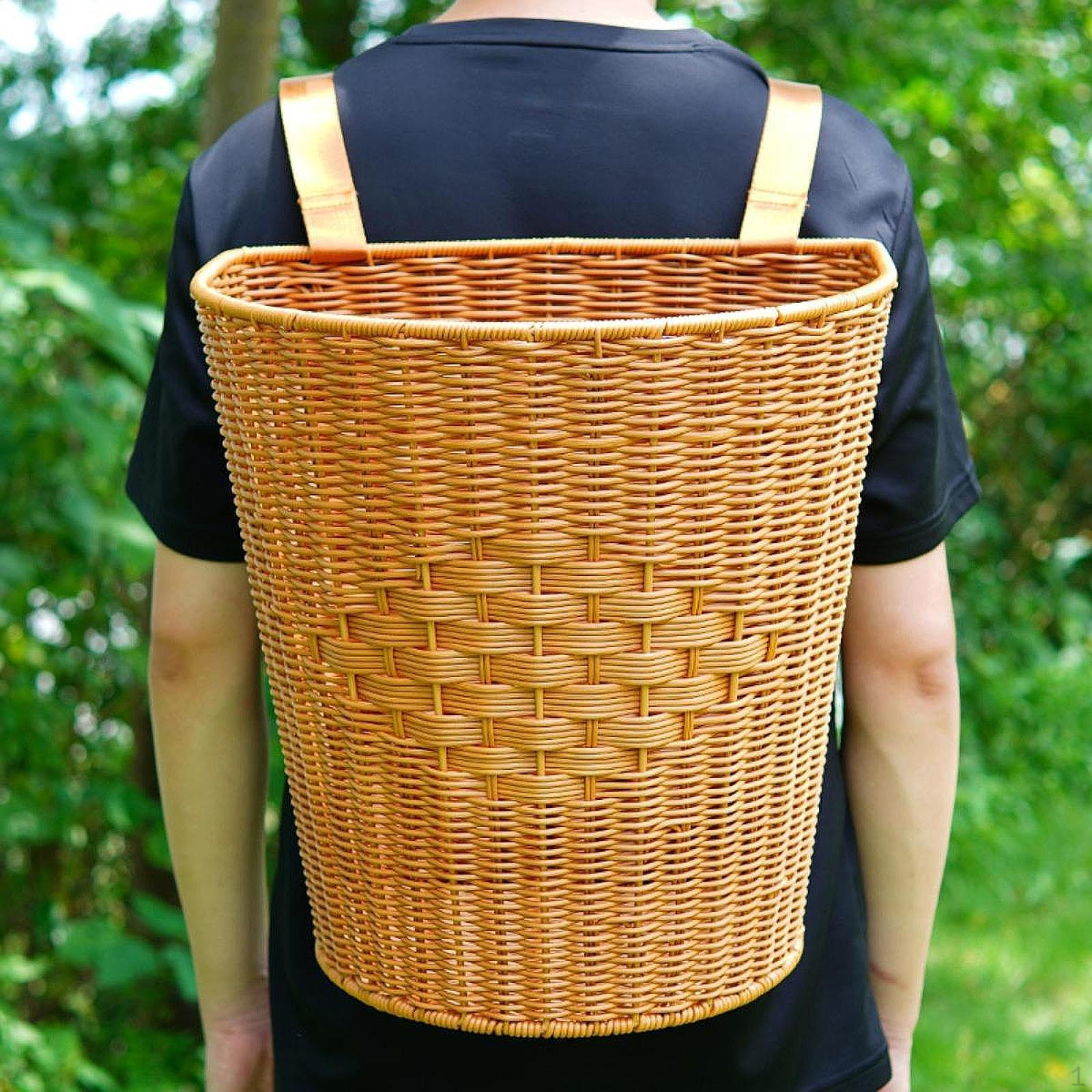 

Leaf Basket Multifunctional Backpack with Simple And Design PP Material Suitable for Without Lid