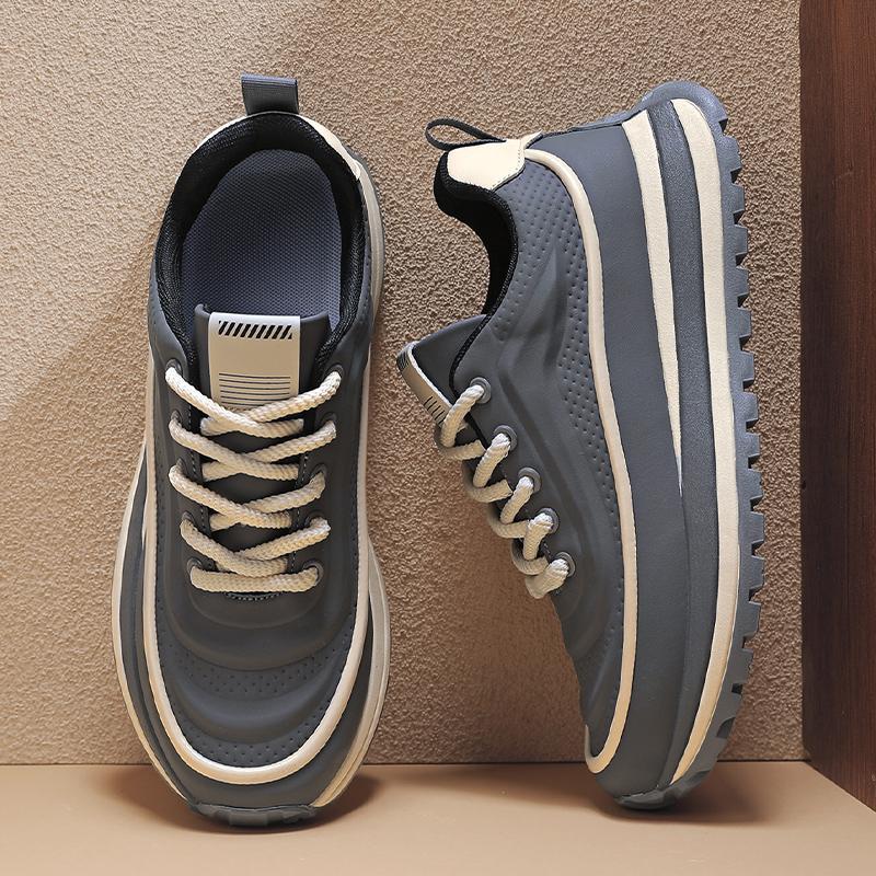 Casual sneaker Round toe Men s sneakers Sports and leisure Shoes for men Soft and comfortable Loafers Wear-resistant Non-Slip 39 серый 2717₽