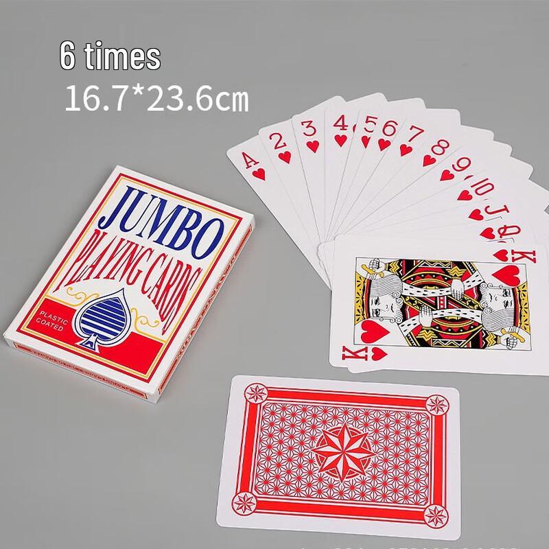 Brangdy 6X Large Print Playing Cards - 3 Pack
