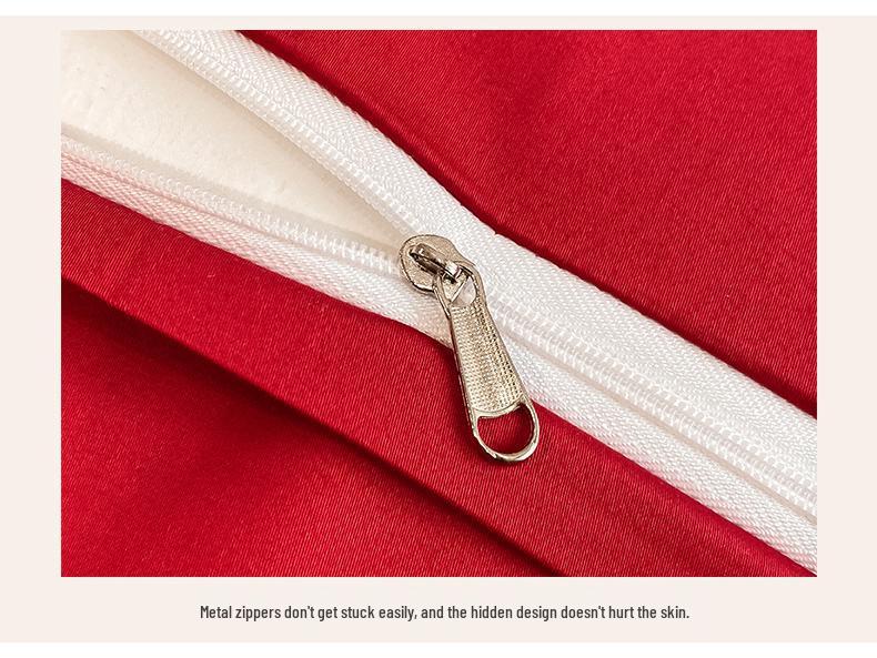 Luxury Dragon & Phoenix Embroidered Wedding Bedding Set - Red Bridal Room Dowry Sheet & Duvet Combo