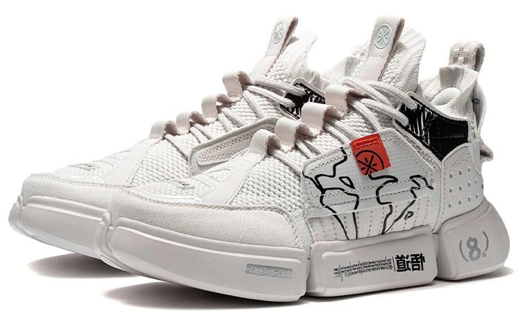 Li Ning Essence 2 ACE Cushioning Slip Resistant Abrasion Resistant Mid Top Vintage Basketball Shoes Women's Frost White ABCS012-2