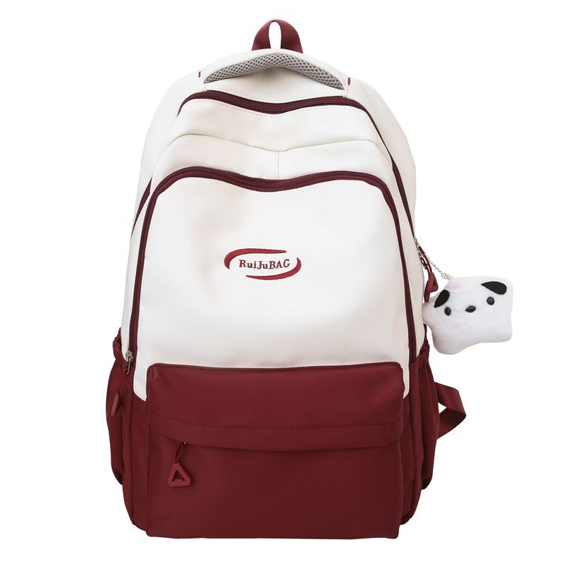 Schoolbag1011 new Korean version schoolbag college style large capacity schoolbag niche student backpack lightweight waterproof backpack