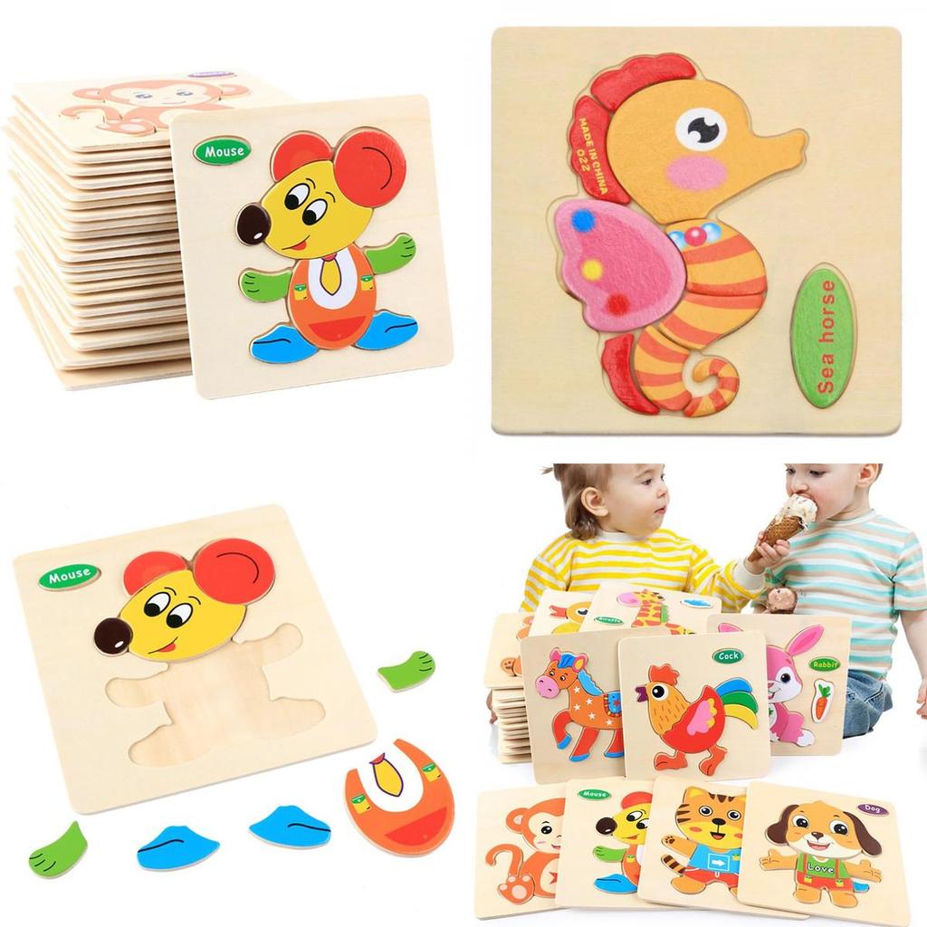 Premium Quality Wooden Puzzle Educational Developmental Baby Kids Training Toy With Fashion Style